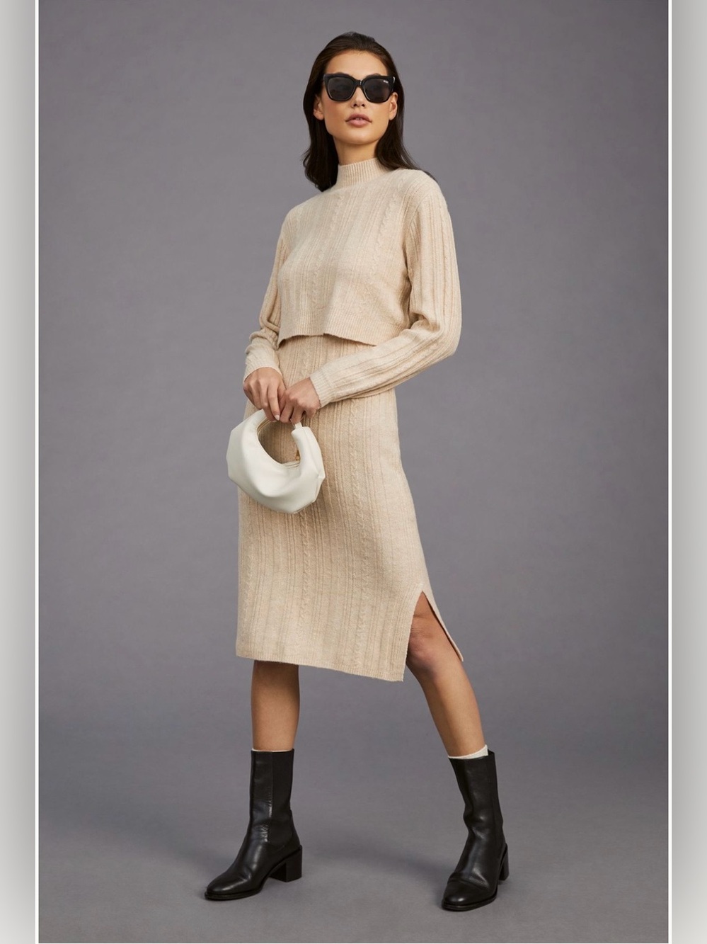 Current Air Layered Sweater Dress purchased at Anthropologie